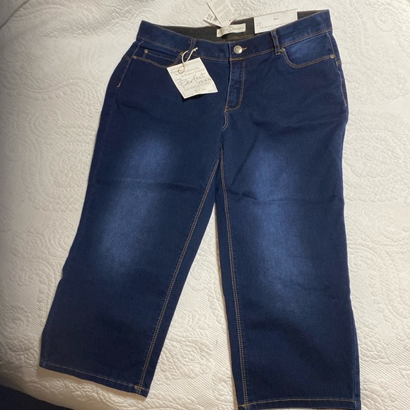 Cato mid rise skinny crop jeans dark wash size 12 - Picture 2 of 14